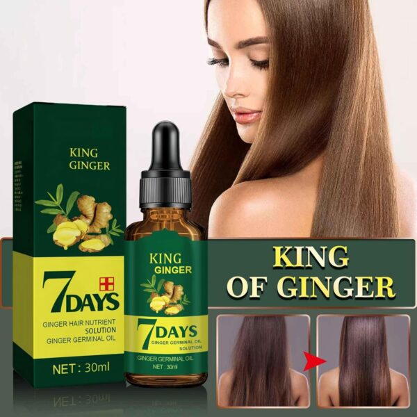 714K1wuztL._AC_SL1500_.jpg Ginger Anti Hair Loss 7 Days Oil,Ginger Hair Growth Oil,Hair Loss Treatment for Women,Hair Growth Serum,Repair Damaged Hair,Ginger Hair Growth Germinal Oil,Hair Strengthening Products,Hair Thickening