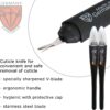 3 Swords Germany - brand quality CUTICLE REMOVER TRIMMER KNIFE (2 pieces) manicure pedicure grooming for professional finger & toe nail care by 3 Swords, Made in Germany (7865)
