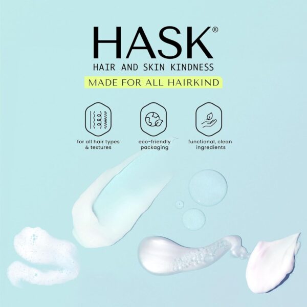 HASK Keratin 5-in-1 Smoothing Leave In Conditioner Spray for all hair types, colour safe, and cruelty-free - 1 175mL Bottle