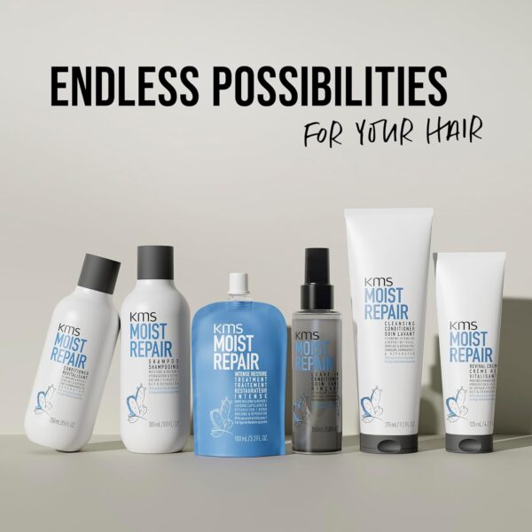 KMS MoistRepair Leave In Conditioner for Dry, Damaged Hair, 150ml, Detangling and Repair, with Upcycled Prickly Pear, Vegan Formula