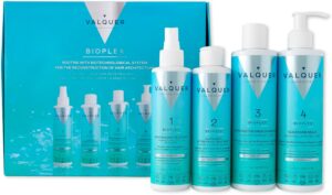 Valquer Bioplex Complete Treatment Pack. Hair Reconstructor and Protector. Deep repair of damaged hair - Vegan and Sulfate Free - 4 Products