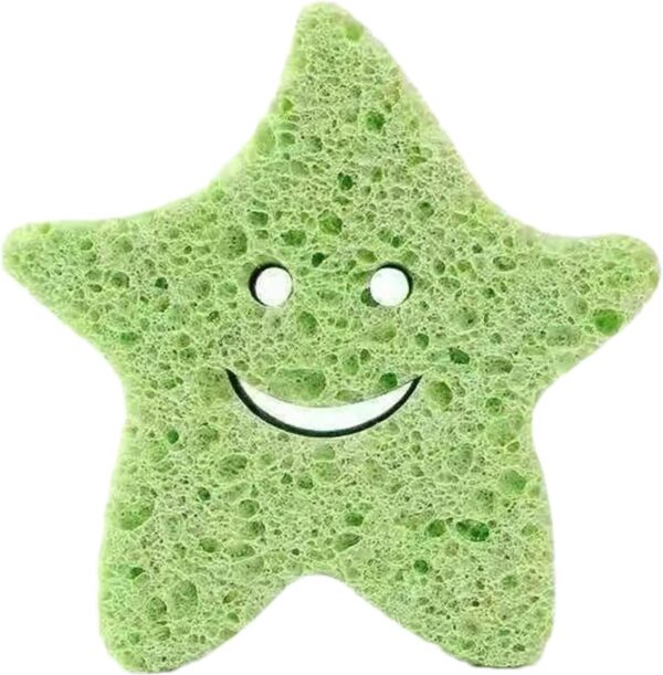 Kids Bath Sponge - Soft Wood Pulp Sponge Body Wash Scrubber,Cute Dead Skin Remover Body Scrubber Bath Rub Shower Brush for Children Kids Baby Toddler
