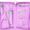 Nail Kit, Manicure Kit, Nail Care Kit For Women, Manicure Pedicure Set, Nail Clippers Toenail Clippers Kit, Professional Manicure Kit Pedicure Kit, purple Travel Case, Set of 12. ﻿
