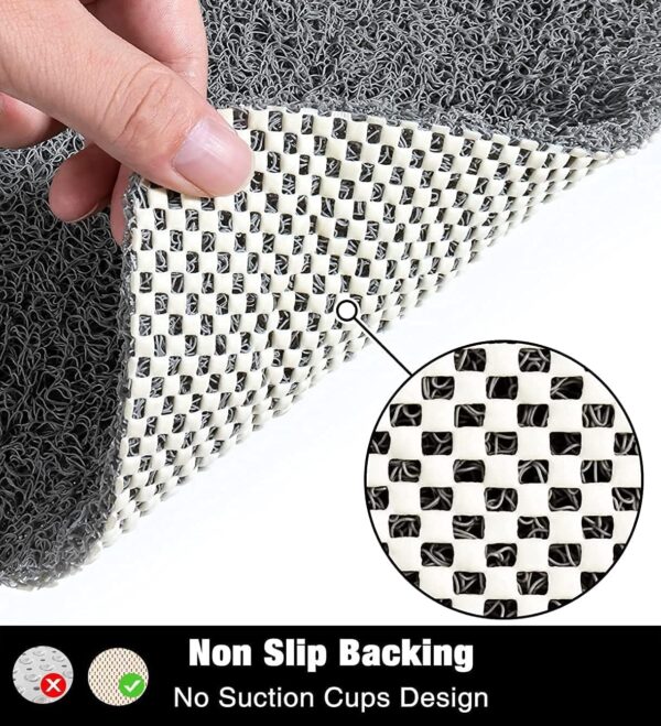 Bingobang Bath Mats Non Slip,Shower Mat Rubber 80x40cm,Extra Soft Anti-Mould, Machine-Washable,For Bathroom Floor,Bathtub(Grey)