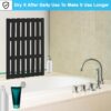 MantraRaj Bamboo Duckboard Bath Mat Anti Slip Mat Spa, Bath, Shower Bathroom Decor Easy to Clean Water Resistant Shower Mat Slatted Duckboard Design Multipurpose Bath Mat (Black)