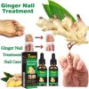 Ginger Nail Treatment Nail Support Nail Care - Ginger Nail Growth Serum, 7 Days Nail Treatment, Ginger Cuticle Care Oil for Nails, Nail Strengthener For Damaged Nails, Fungal Nail Treatment