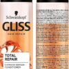'3 x Gliss Kur Express Repair Conditioner Total Repair For Dry, Damaged Hair 200 Ml