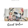 Technic Cosmetic Bag Set - Full Make Up Kit - 14 Mini Essentials for Eyes, Lips, Face & Nails In a Portable Storage Bag - Perfect For Overnight Trips and Holidays - Vegan and Cruelty Free