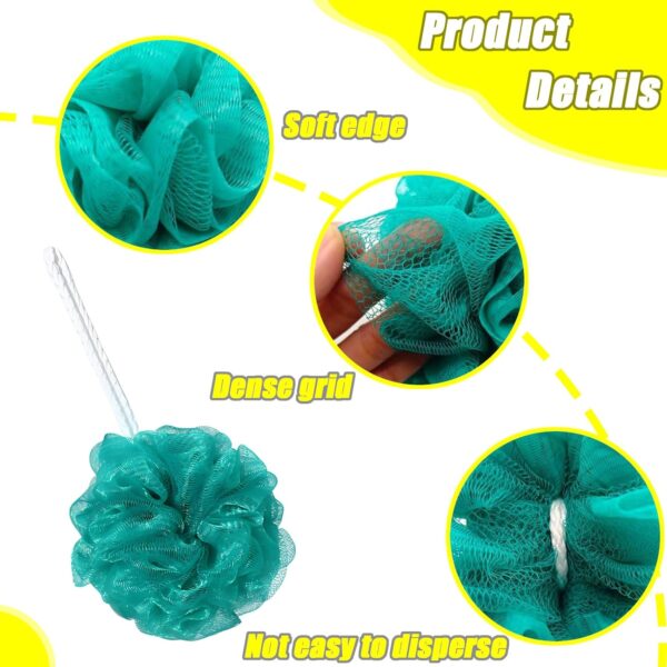 8 PCS Shower Puff Set, Shower Scrunchie Set, Bath Scrunchies Set (30g) for Scrubbing & Exfoliating Multicolor Shower Sponge Comfortable Body Puff Soft Body Loofah Sponge for Men Women & Babies