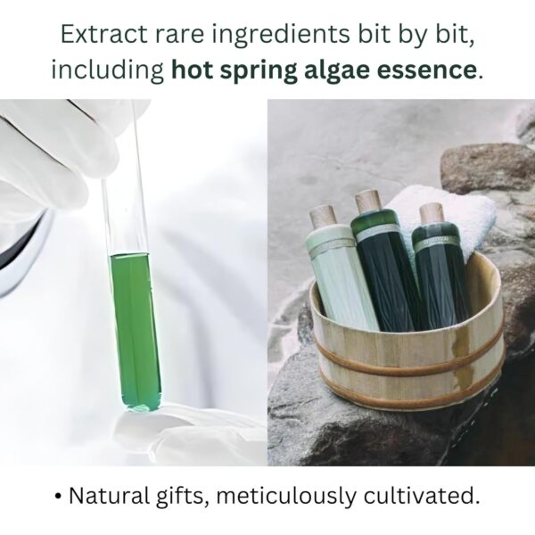 716guRR-KL._SL1500_.jpg Hot Spring Yeast & Green Algae Extract Shampoo & Conditioner SET, Rich & Luxurious Lather for Scalp & Hair Care, Moisturizing & Nourishing, Sulfate-Free, Skin-Friendly Formula, Regular