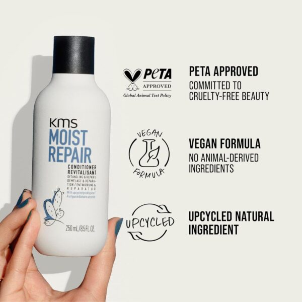 KMS MoistRepair Conditioner for Dry, Damaged Hair, 250ml, Detangling and Repair, with Upcycled Prickly Pear, Vegan Formula