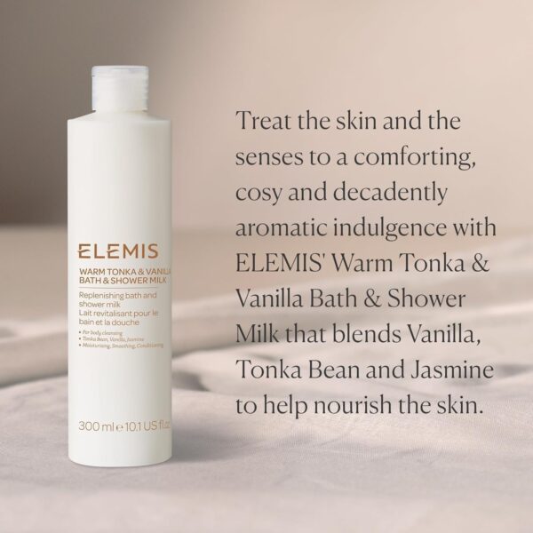 ELEMIS Bath and Shower Milk – Nourishing Daily Body Wash with Moisturizing Oil – Gentle Cleansing for Dry, Sensitive Skin – Foaming Cream with Natural Aromatics – 200ml