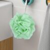 2-In-1 Bath Sponge, Shower Puff Loofah Shower Puff Loofah Sponge Bath Scrunchies Scrubbing and Cleaning - Body Scrubbers for Use In Shower for Men Women Bath Supplies (Green）