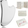 71701GvIWUL._AC_SL1500_.jpg Rena Chris Gua Sha Facial Tool, Stainless Steel Gua Sha Board for SPA Acupuncture, Metal Gua Sha for Body Face Neck and Eye, Skin Care Gift for Woman