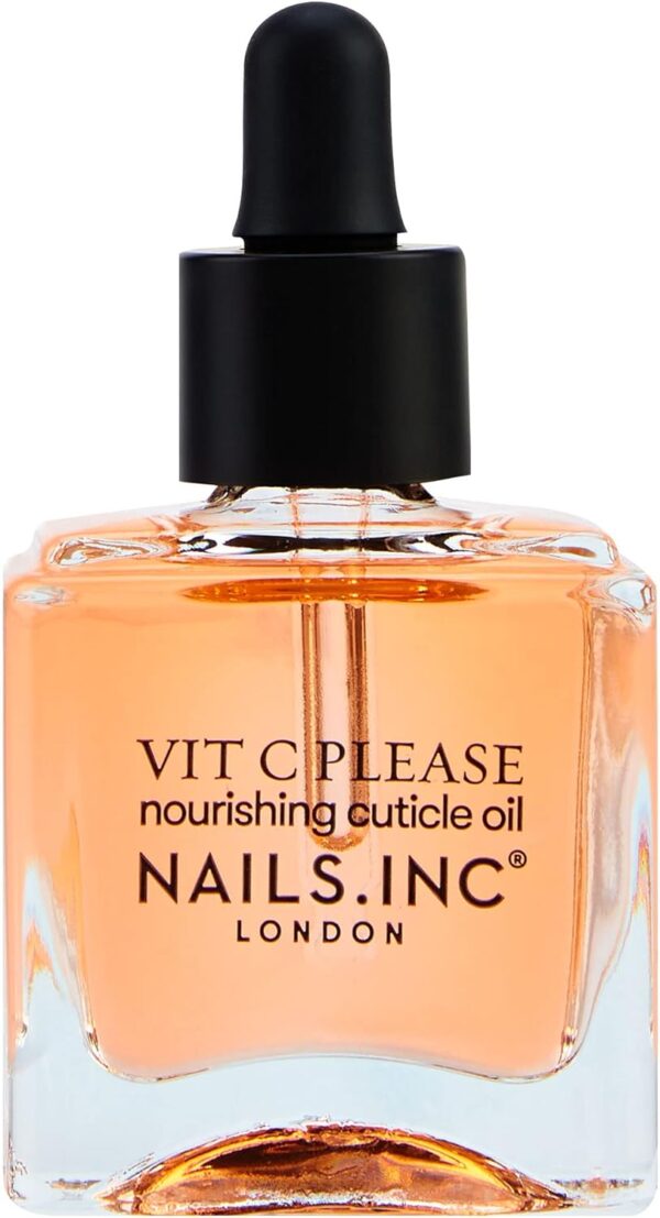 Nails.INC Nourish My Nails 2-Piece Nail Treatment Set – Vitamin C Cuticle Oil & Collagen Nail Polish Remover Pot, Hydrating & Strengthening Nail Care Duo, Vegan & Cruelty-Free Manicure Essentials