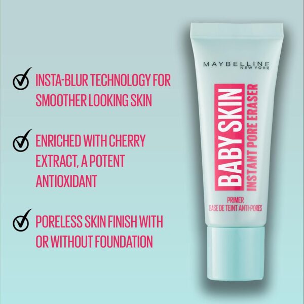 Maybelline Baby Skin Pore Eraser Matte Primer, Transparent, 22 ml, Pack Of 1