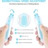 Baby Electric Nail File, 8 in 1 Safe Baby Nail Trimmer, Baby Nail Clippers with 6 Grinding Heads and Light, Baby Nail Care Kit for All Ages (Blue1)