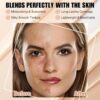 2Pcs Color Changing Foundation SPF15,Seamless Tone-Matching,Long-Lasting Hydration Nourishment, and Sun Protection for All Skin