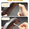 Dandruff Comb Fine Tooth Brown Scalp Detox Comb Lice for Women, Men & Kids Scalp Massage, Detoxing & Sweep Tool for Hair Care