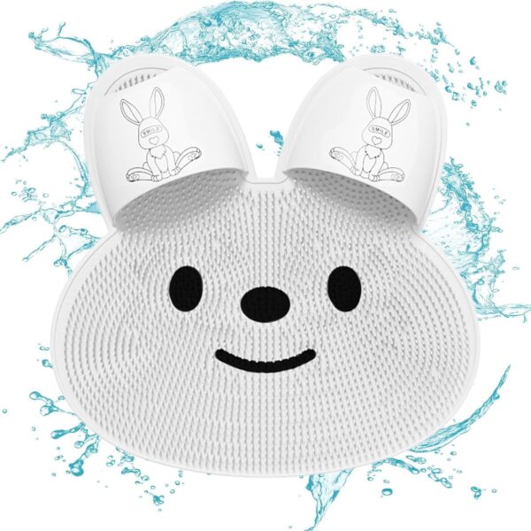 Foot Cleansing Mat - Shower Foot Cleaner, Foot exfoliiating Mat | Silicone Shape Back Scrubber Bath Massage Mat with Non-Slip Suction Cups, Foot Massage Mat for Exfoliation of Body, Arms