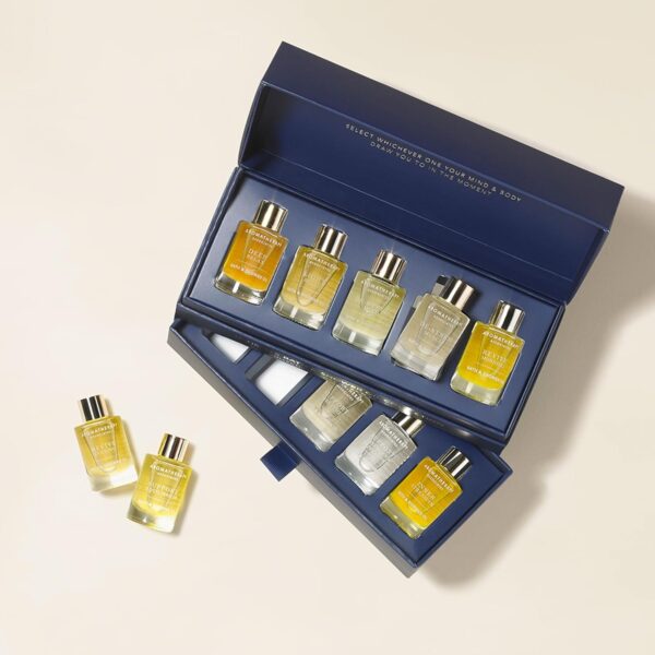 Aromatherapy Associates Ultimate Wellbeing Bath & Shower Oils Collection 10 X 9Ml - Infused with Essential Oils, The Purest, Ethically Viable, Natural, Raw Ingredients