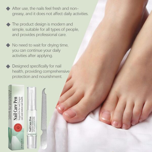 DMQ Nail Care Pens, 2Pcs Fungal Nail Treatment Pens, Nail Strengthener for Nail Fungus, Toenail Fungus Treatment Pen, Anti Fungal Nail Growth Oil, Nail Repair Pen for Damaged Nails