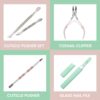 Malva Belle Best Crystal Glass Nail File – Long Lasting Double Sided Tempered Glass File – Professional Salon Manicure/Pedicure Filing Tool for Natural Nails - Pink (2 mm)