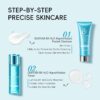 Quiyum Skincare Gift Set, 8X H2O AquaVitalize Skin Care Sets & Kits, Cleanser,Toner,Serum,Eye Cream,Face Cream, Pamper Gift Set for Women Mom Birthday, Luxury Glass Face Care Kit for All Skin Types