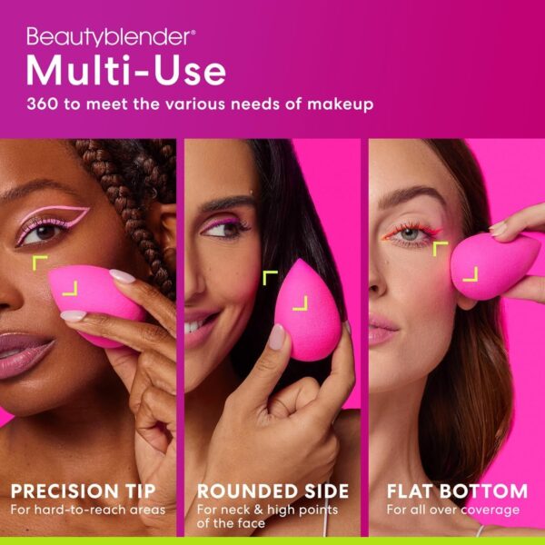 Beautyblender - Original Makeup Applicator Sponge - for Powder Liquid Coverup BB Cream or other Cosmetic Foundation Products - in Pink