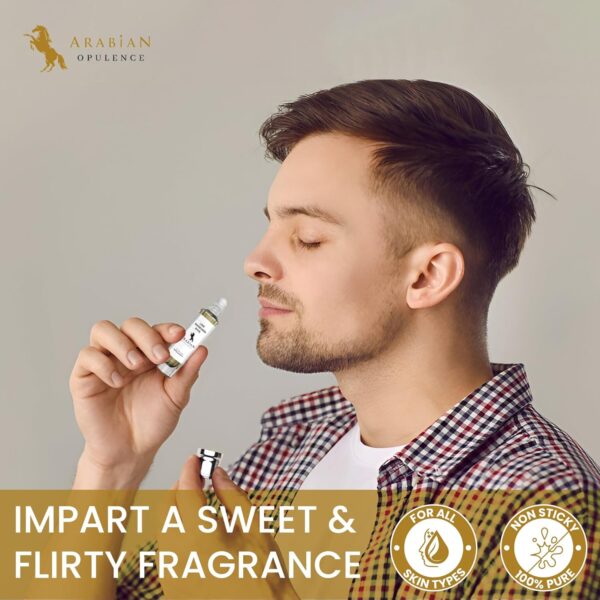 Arabian Opulence FR187 LIME, MANDARIN AND BASIL Roll-on Perfume Oil | Concentrated Fragrance Body Oil | Long Lasting Oil Based Perfume for Unisex | Alcohol-Free Travel Size Bottle (6ml)
