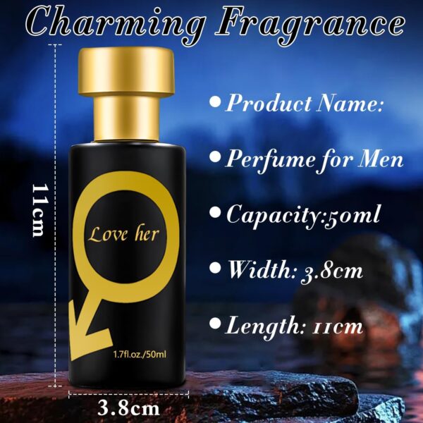 Pheromone Perfume for Men 50 ml, Lure her Perfume for Man, Mens Perfume, Mens Fragrances, Fragrance for Men, Cologne for Men