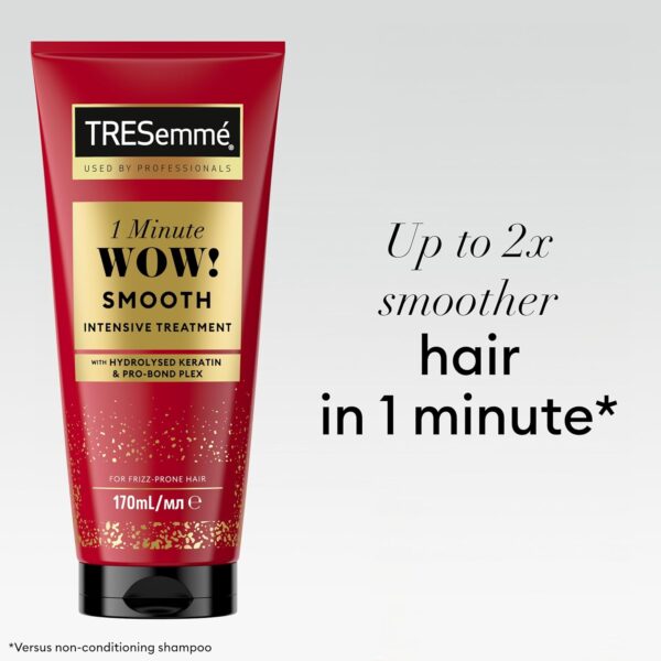 TRESemme 1 Minute WOW Smooth Intensive Hair Treatment with Hydrolysed Keratin & Pro-Bond Plex for frizzy, damaged hair 170 ml