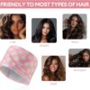 Electric Hair Steamer Cap, Hair Care Hat Heating Cap with 2 Mode Temperature Control, Removable & Washable for Hair Spa Home Thermal - Pink & White
