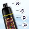 719-X29JdKL._SL1500_.jpg Ivnil Dark Brown Hair Dye Shampoo 3 in 1 for Women/Men Hair Color for Grey Coverage Seimi Permanent Instant Champu Para Canas Mujer for Men - Herbal Natural Dye Cover Gray