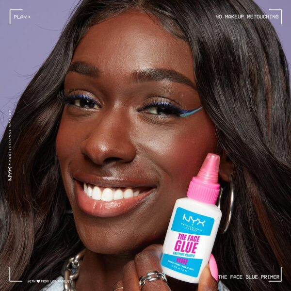 NYX Professional Makeup Face Primer, Gripping Primer, Offers Up to 24HR Hydration, Long-lasting Wear, The Face Glue, 35ml
