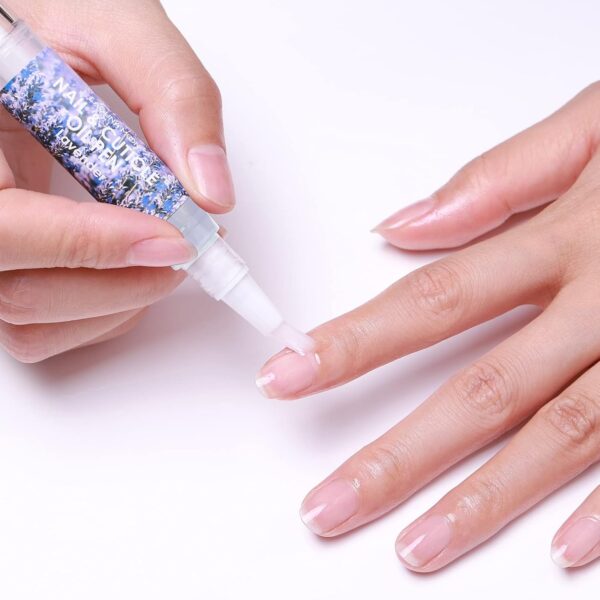 Lagunamoon Cuticle Oil Pen - 5ml Nail Oil with Natural Ingredients to Moisturize and Nourish Dry Cuticles, Prevent Cracking and Hangnails - Lavender
