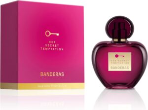 Banderas Perfumes - Her Secret Temptation - Eau de Toilette for Women - Long Lasting - Romantic and Femenine Fragance - Oriental and Sweet Notes - Ideal for Day Wear - 50 ml