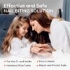 Modelones Nail Biting Treatment, No Bite Nail Polish, Thumb Sucking Deterrent, Promotes Fast Nail Growth, Stop Nail Biting, Easy Application, Quick-Drying Bitter Nail Polish 15 ML
