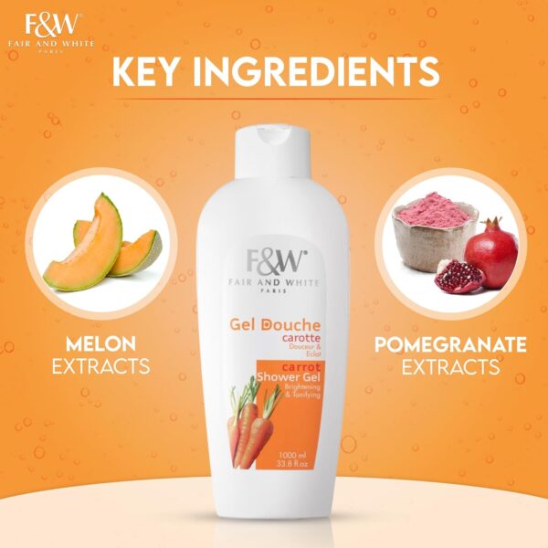 Fair & White Carrot Shower Gel Brightening & tonifying