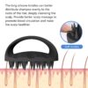 38 Finger Enlarged Scalp Massager Hair Growth,Head Massager,Silicone Scalp Brush Shampoo Brush for Hair Care,Scalp Scrubber,Hair Brush Wet Dry Comb,Scalp Exfoliator for Men Women Pets (Black)