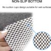 Loofah Shower Mat, Bath Mat Non Slip, Anti Mould Shower Mats for Inside Shower, 60 x 40 cm Shower Mats with Drain, Washable Bath Mats for Bathroom Floor, PVC Bathtub Mat for Elderly, Quick Dry (Grey)