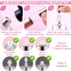 JIYIN 5ml Travel Perfume Refillable Bottle, 2 Pack Bottom-Filling Perfume Atomiser, Mini Portable Fragrances Cologne Dispenser, 0.17oz Travel Leakproof Perfume Sprayer for Women Men(Gold)
