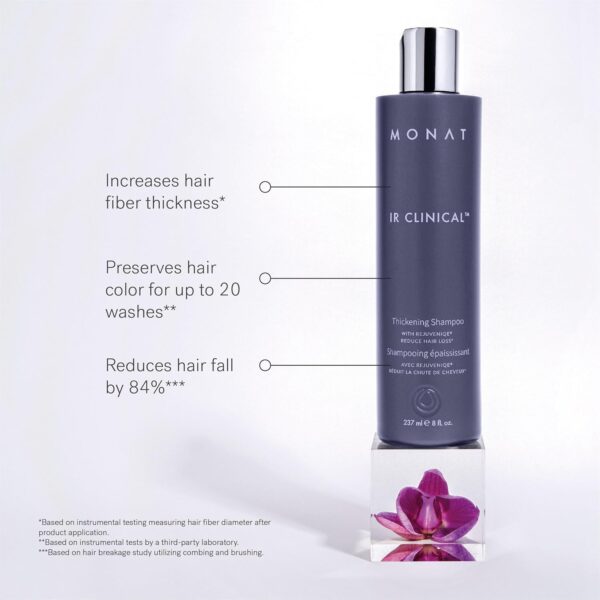 MONAT IR Clinical System – Complete Hair Care Restoration Kit with Thickening Shampoo, Conditioner & Thinning Defense Serum – Strengthens, Protects, & Revives Hair for Thicker, Fuller-Looking Results
