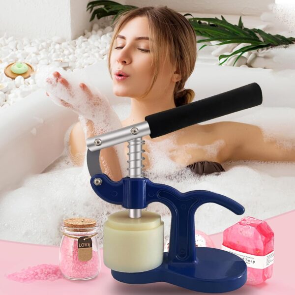 Medonala Bath Salt Steam Press Machine with a Set of Molds，DIY for Bath Bomb,Shower Steamer Maker,Bath Steamer Kit,Shower Tablets Steamer Press