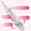 BEAUTURAL Electric Manicure, Nail Drill Kit, Electric Nail File Set Machine with 10 Attachments & 20 Sanding Bands, Efile Manicure Pedicure Tools with Storage Case, LED Light
