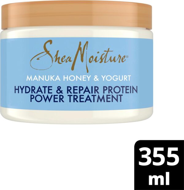 SheaMoisture Manuka Honey & Yoghurt Hydrate & Repair Protein Power Hair Mask Treatment sulphate & silicone free for extremely dry, brittle curly hair 355 ml