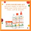 Cantu Care for Kids Haircare Regimen Set with Large Size Shampoo + Conditioner + Detangler + Leave-In Conditioner (Pack of 4)