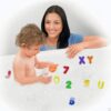 36 Pcs Bath Letters And Numbers, Learn Baby Foam Bath Letters And Numbers, Removable Educational Alphabet Toys, Preschool Children'S Learning Toys, for Bathroom, Baby Shower, Toddlers Kids Toy