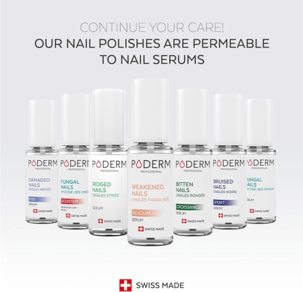 Nail Polish | Nail strengthener | Repairs & Strengthens damaged, weakened nails | Nail Care for strong Nails – Enriched with Keratin, Biotin and Silicon – Hands & Feet – Swiss Made