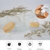 8 Pcs Frosted Clear Glass Cosmetic Jars with Wood Grain Plastic Lids & Inner Liners – 20ml & 30ml Refillable Travel Pots for Creams, Lip Balm, Makeup, Powder, Lotion, and Nail Products